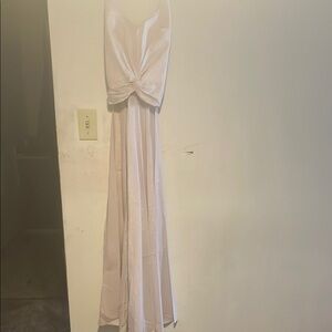 Caroline Constas Cream Maxi Dress